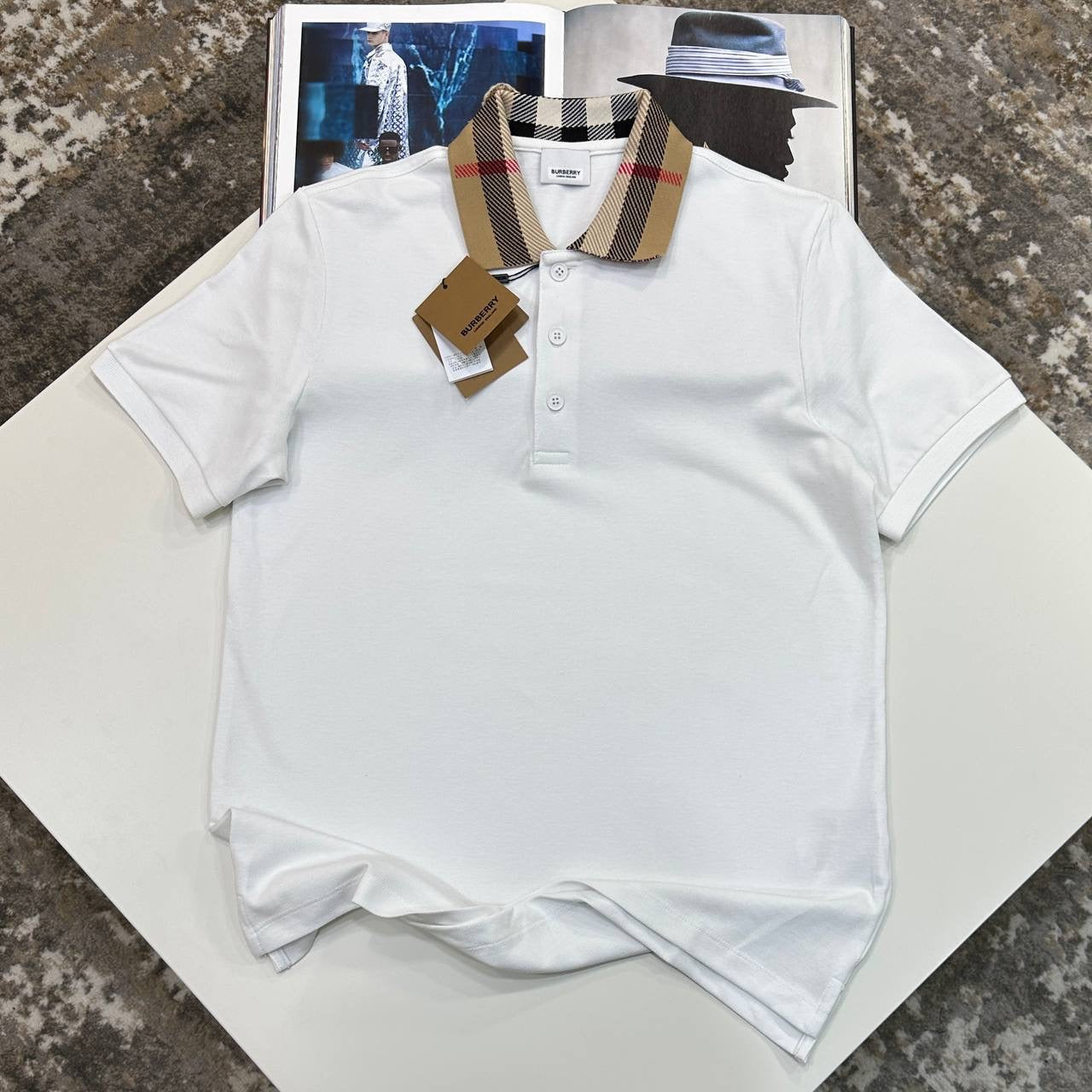 BRBRRY POLO WHITE