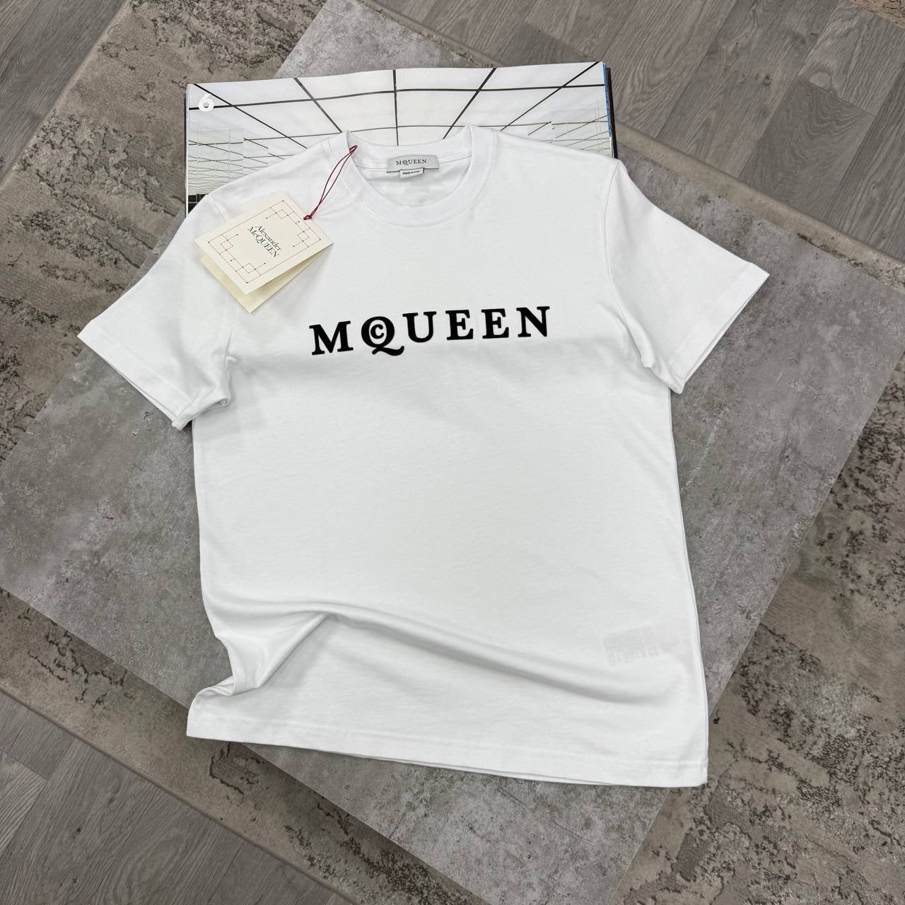 MCQUEEN T SHRT WHITE