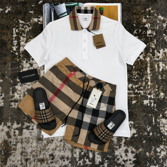 BURBERRY SET SHORTS & POLO